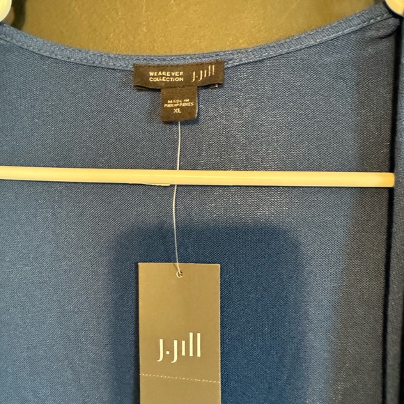 J.Jill Blue Open Front Cardigan XL NWT - Picture 2 of 4